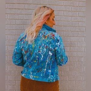 Hand painted Denim Jacket